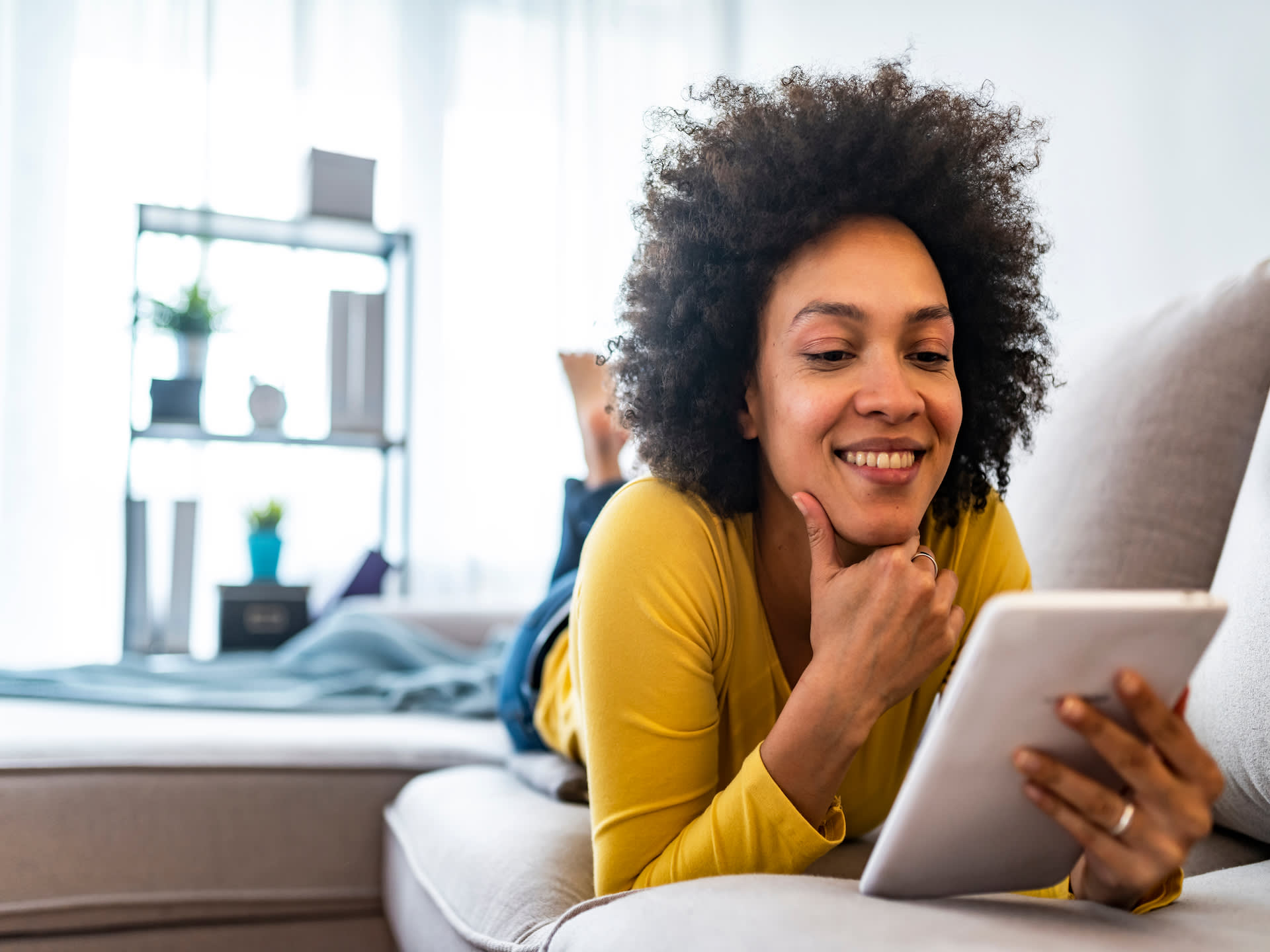 woman at a laptop